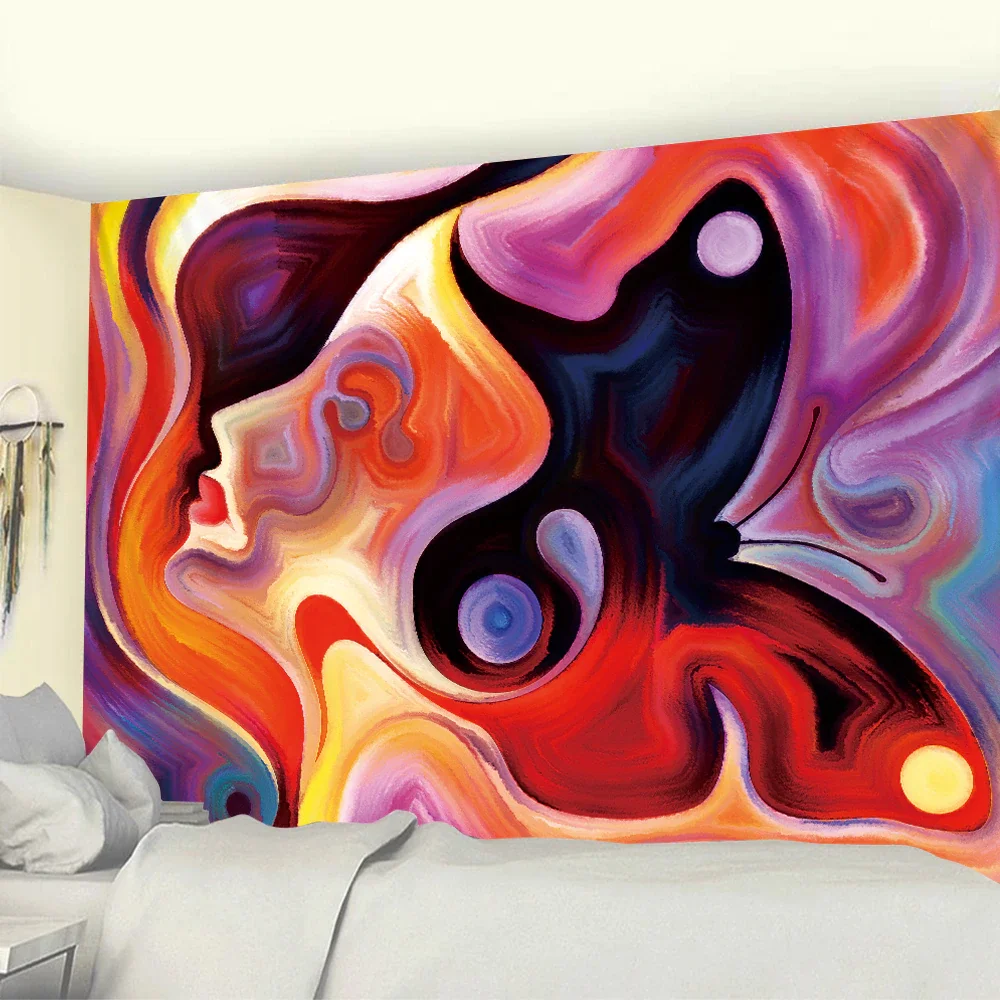 Nigikala living room home Art Deco tapestry Mandala tapestry Bohemian hippies witchcraft background cloth travel mattress