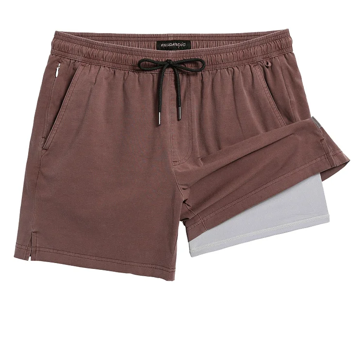 5.5 Inseam 2 in 1 Short Liner Backshore Bichrome Swim Shorts