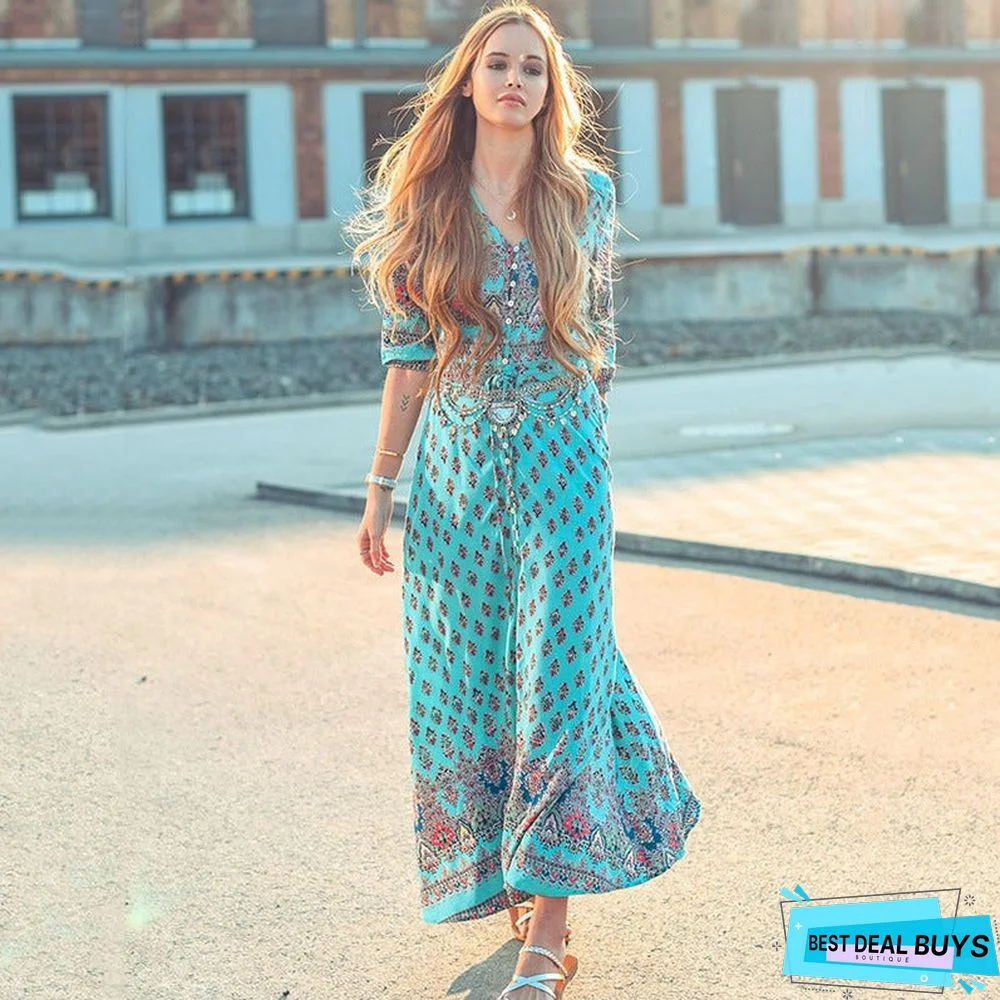 Beach Dress New Bohemian Ladies Long Dress