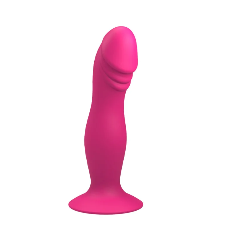 Silicone Anal Dildos With Suction Cup - Rose Toy