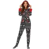 Family Matching Christmas Deer Pajamas Jumpsuits Set Family Look