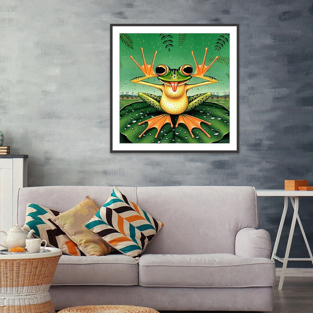 Funny Frog - Full Diamond Painting - 30x40cm