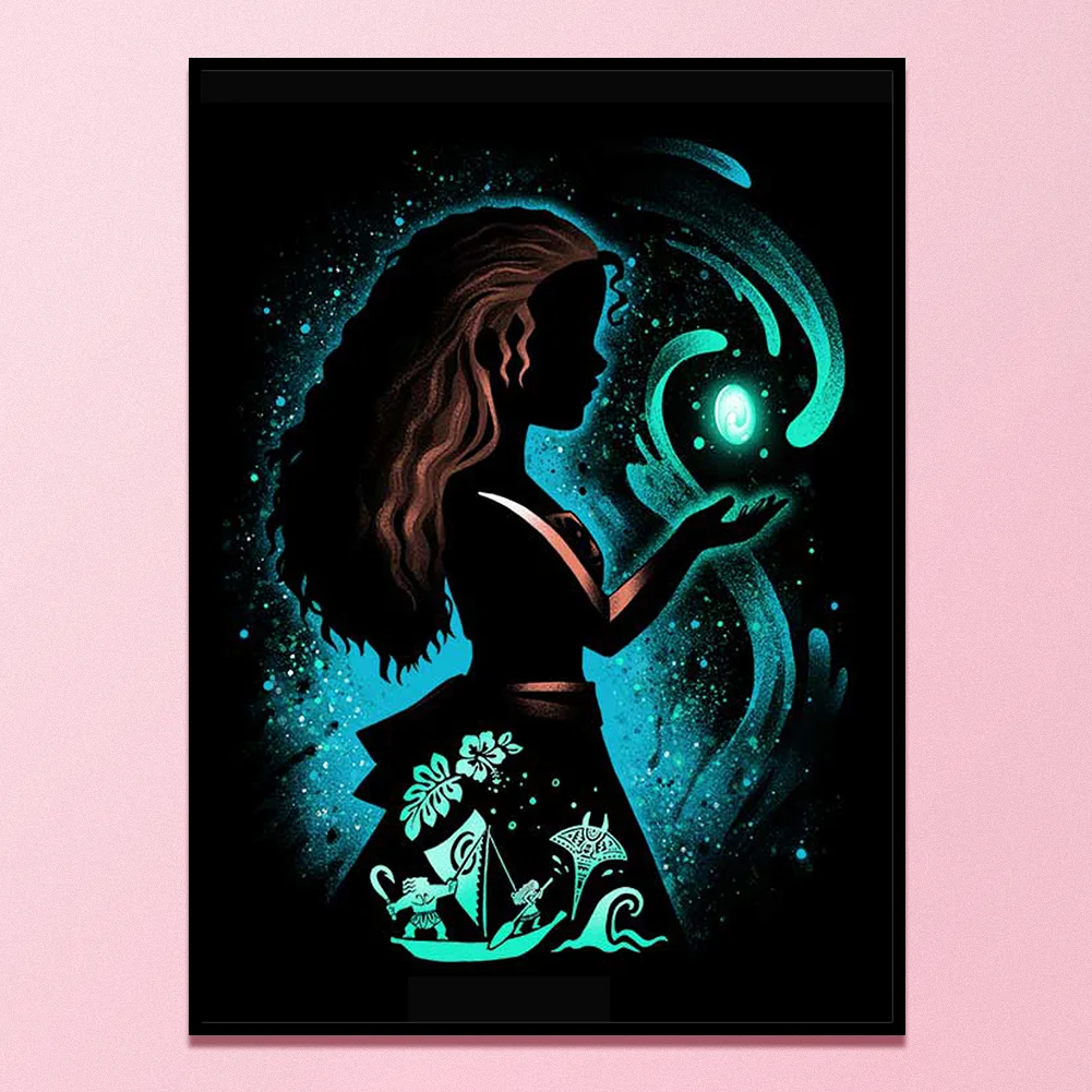 11CT Full Stamped Cross Stitch - Silhouette Series(Canvas|40*55cm)