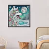 Wolf - speziell geformte Diamantmalerei - 30*30cm