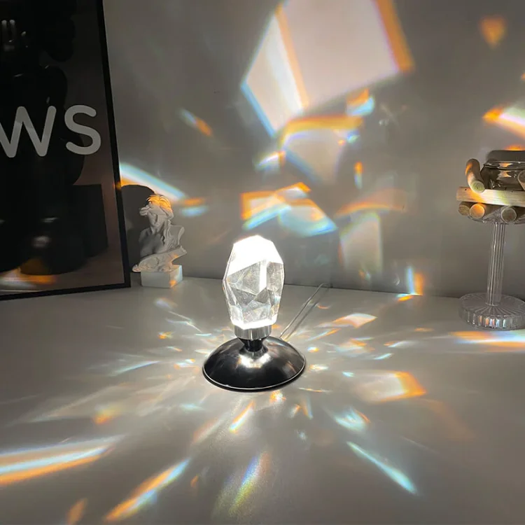 Rhombus Crystal Diamond Table Lamp - Appledas