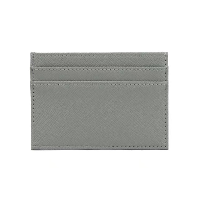 Unisex Solid Color Pu Leather Open Card Holders
