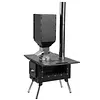 [US Local Warehouse] Portable Wood Burning Stove with Stainless Steel Construction Compact Tent Stove Chimney Pipes Included Firewood Stoves for Outdoor Heating & Cooking Ice Fishing Hunting