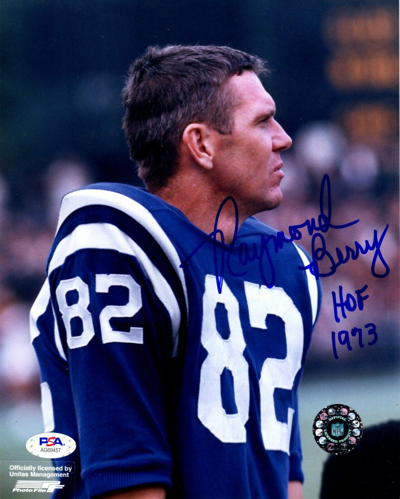 Raymond Berry autographed signed inscribed 8x10 Photo Poster painting NFL Baltimore Colts PSA