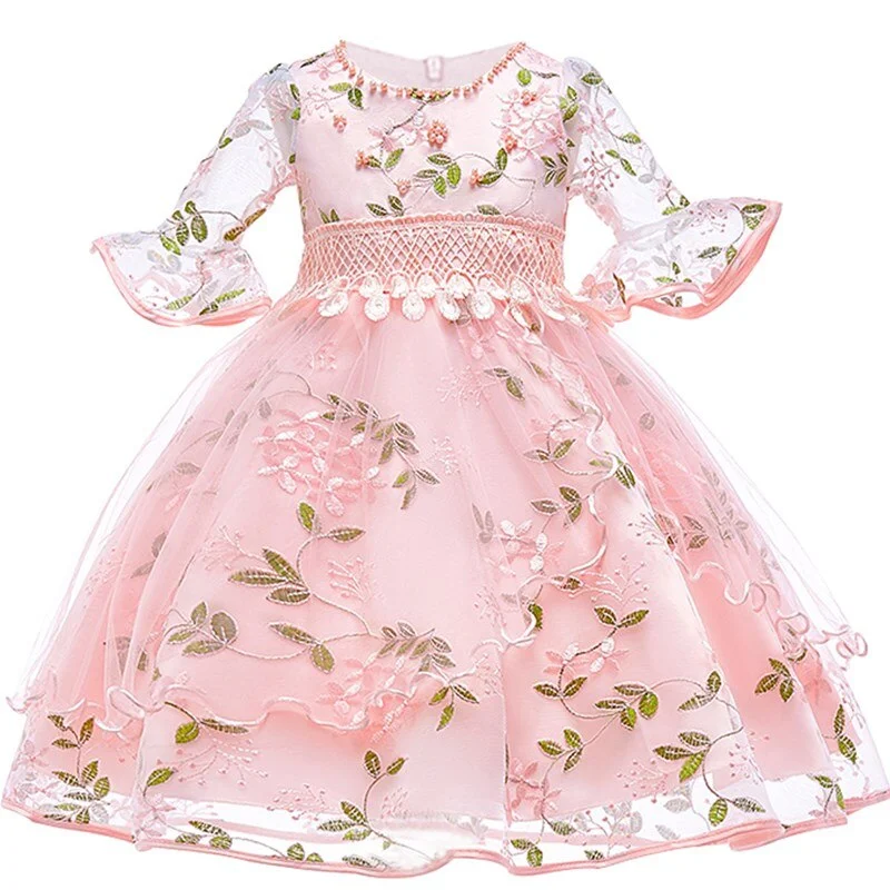 New Year Baby Girl Dress 0-24M 1 Years Baby Girls Birthday Dresses for infant Lace Vestido birthday party princess dress