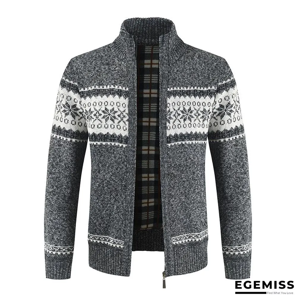 Men's Sweater With Color Matching Collar | EGEMISS