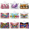 DIY Diamond Painting Creative Design Leather Handmade Tissue Holder Rhinestones Decorative Tissue Box Craft Kits