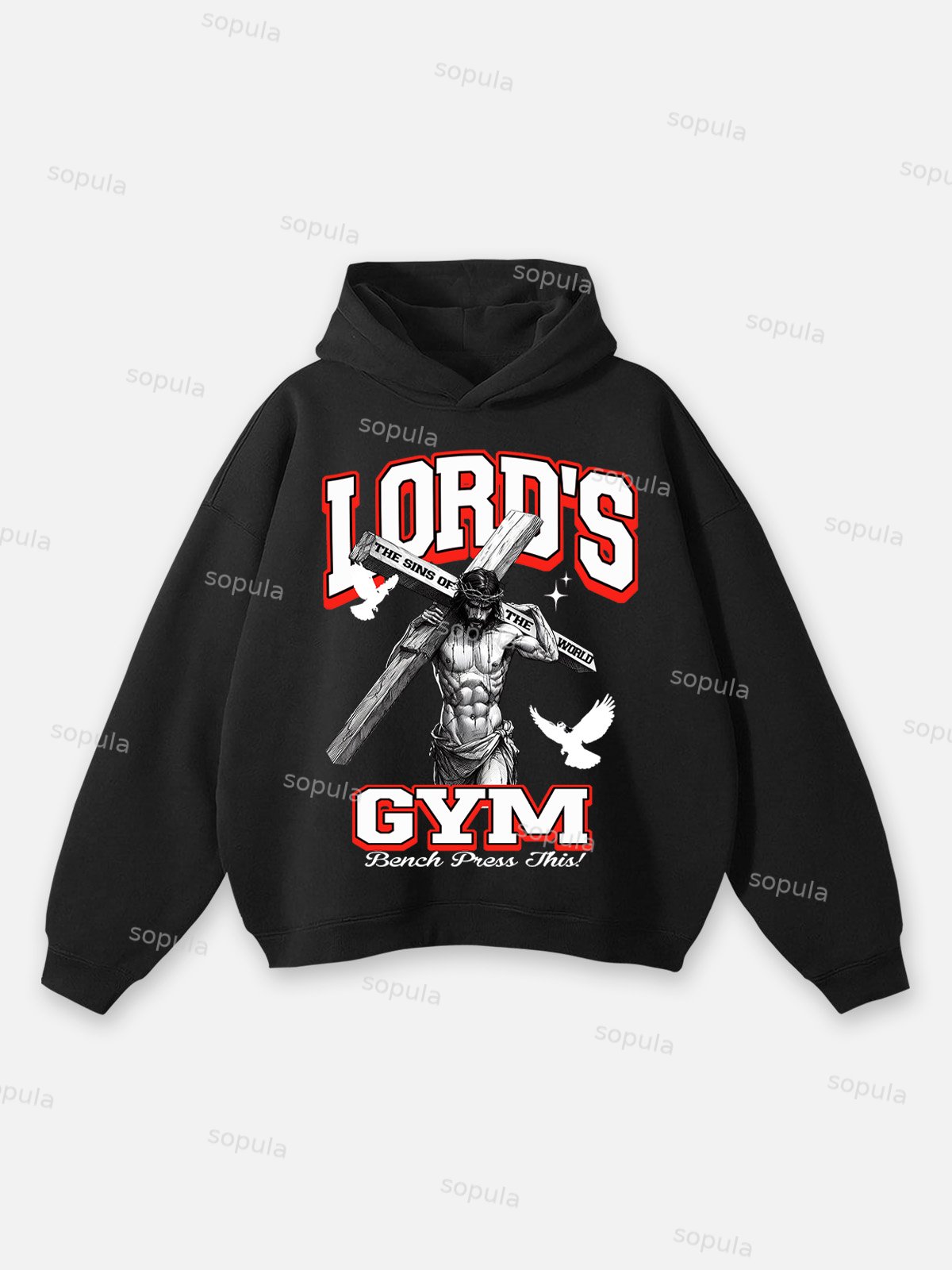 Stylish Lord's Gym Graphic Hoodie