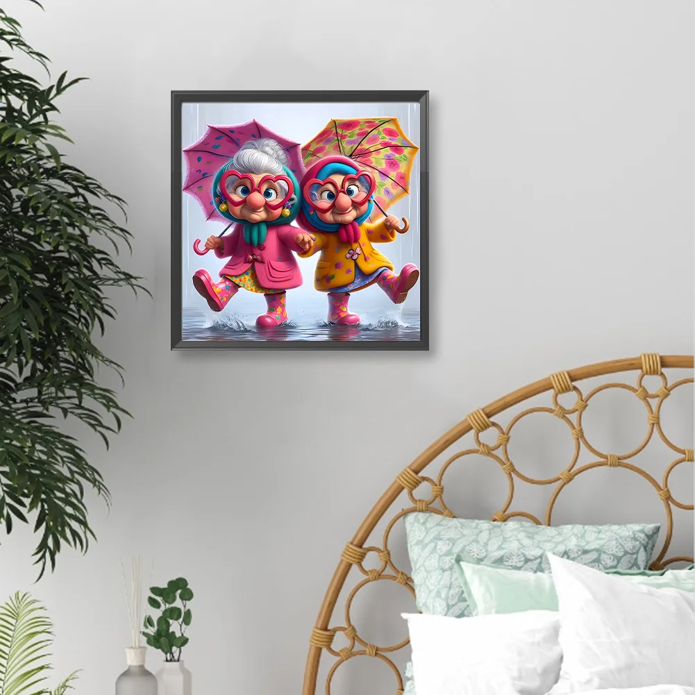 Diamond Painting - Full Round Drill - Grandma(Canvas|40*40cm)