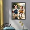Boy And Girl-11CT Stamped Cross Stitch 40*50cm/15.75*19.69in