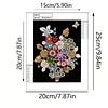 Framed Pearl Diamond Painting - Special Shaped - Colorful Flower Baskets (17x22cm)