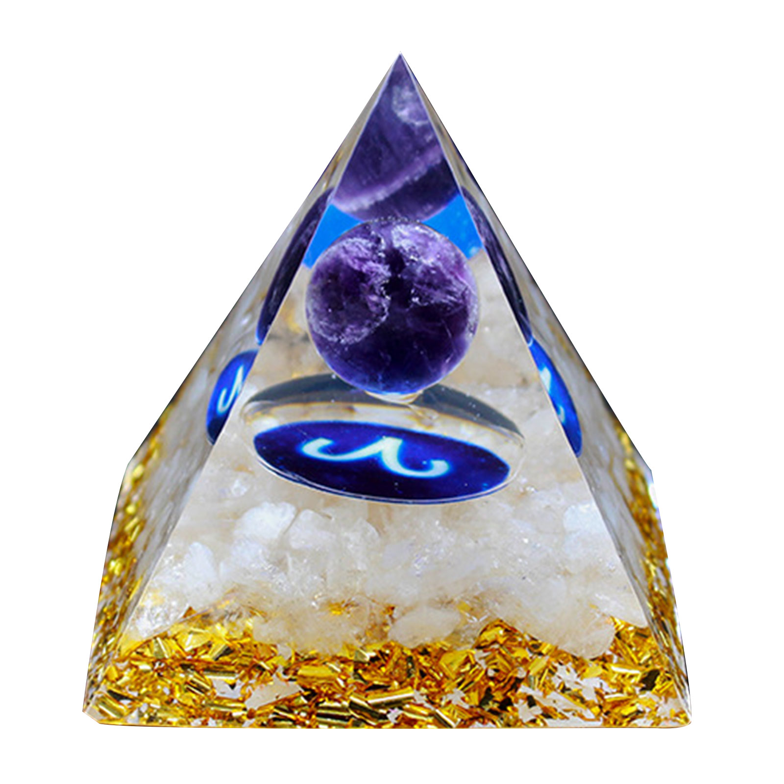 

6cm Natural Orgonite Pyramid Chakra - Aries, 501 Original