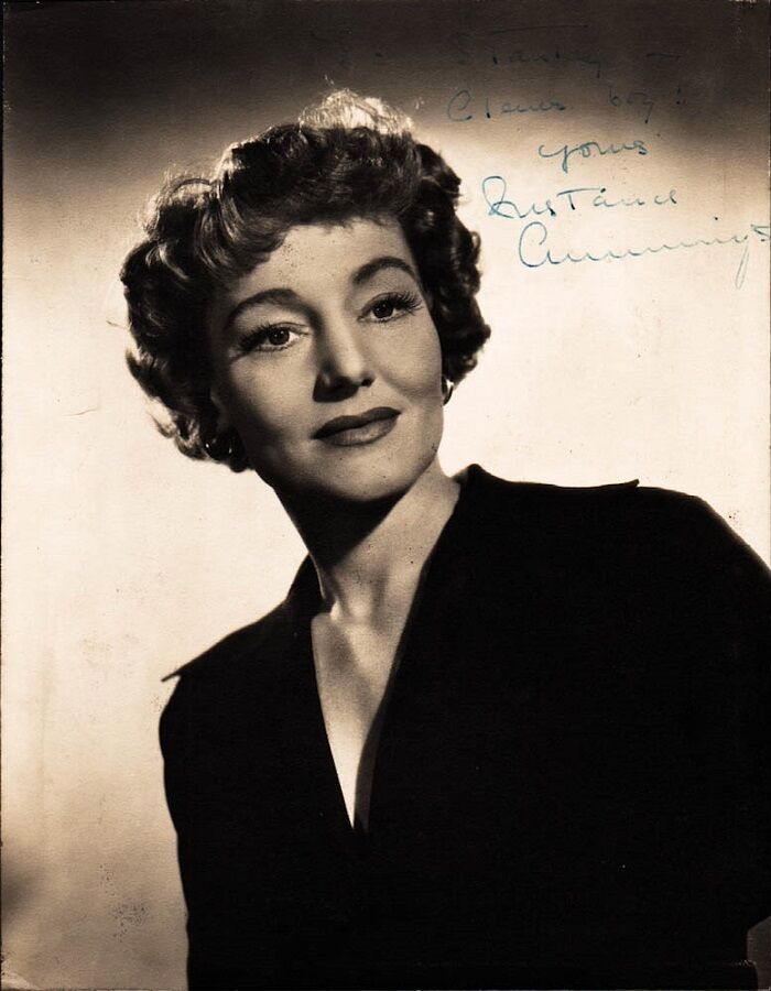 Vintage CONSTANCE CUMMINGS Signed Photo Poster painting