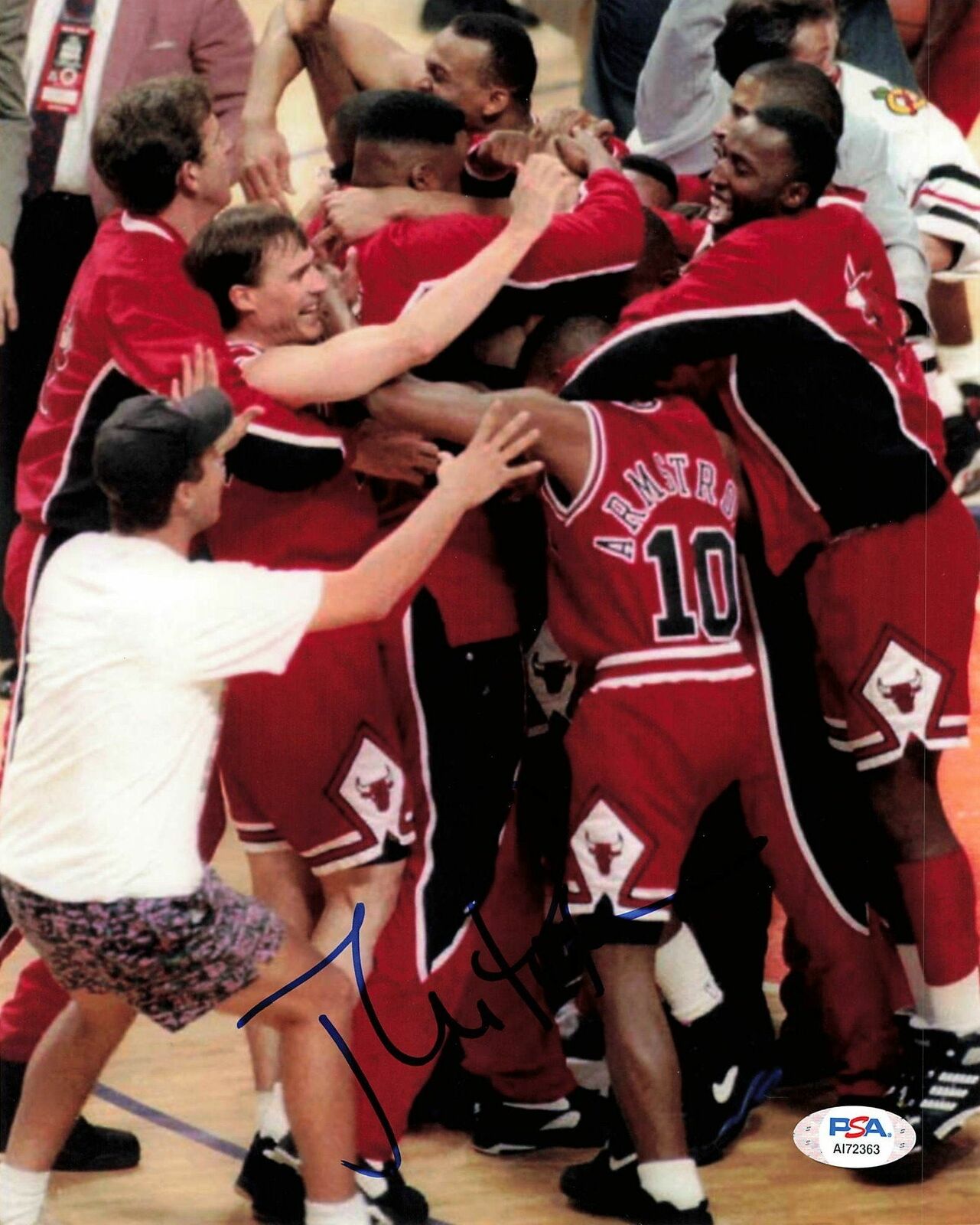 John Paxson signed 8x10 Photo Poster painting PSA/DNA Chicago Bulls Autographed