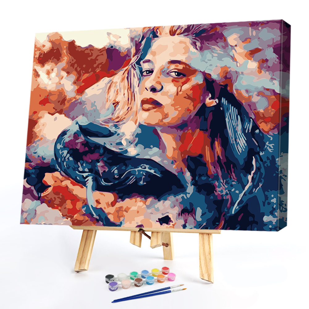 

40*50CM - Paint By Numbers - Watching Beauty, 501 Original