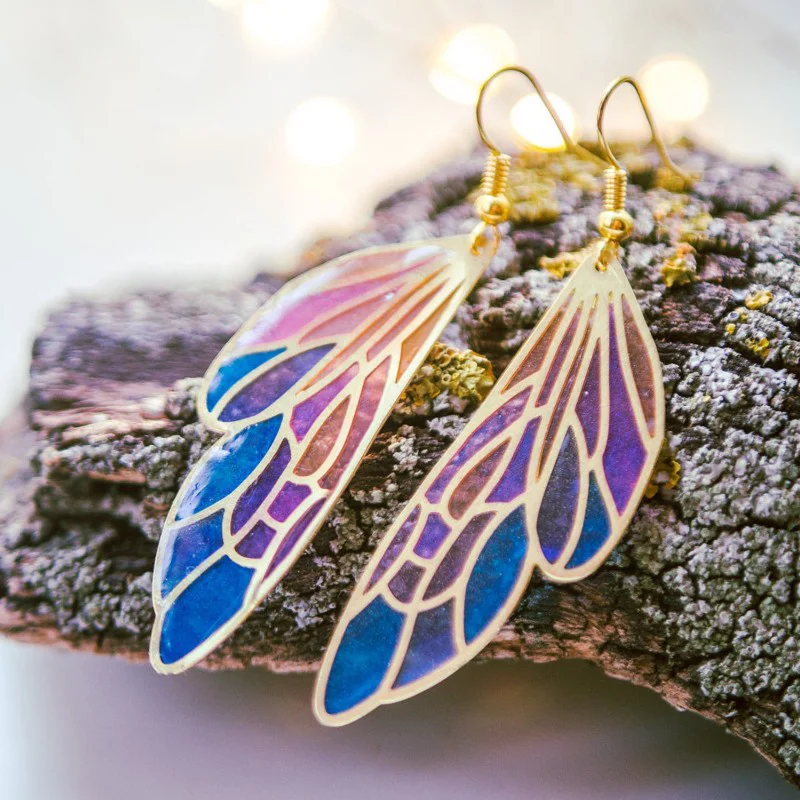 Gradient Butterfly Wings Earrings