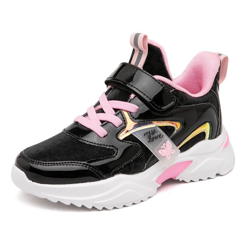 Children's Girls Casual Shoes 2021 Leather Princess Sports Footwear
