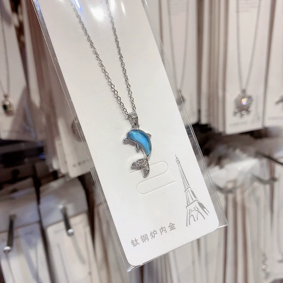 Dolphin Cat's Eye Necklace