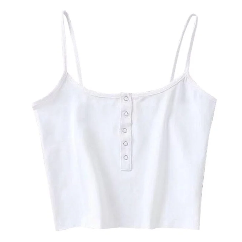 Summer Women Sexy Camis Top Sleevelsess Hollow Out Short Cropped Top Slim Spaghetti Strap Streetwear New Black Lace Up Camisoles