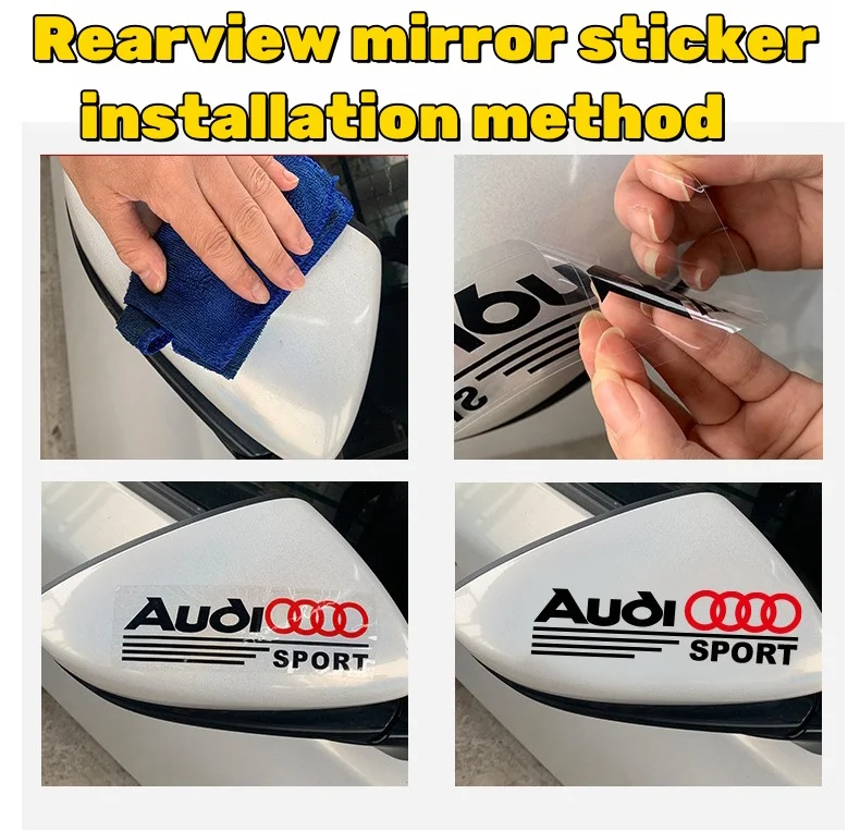 Personalized car label stickers waterproof and scratch-proof rearview mirror stickers