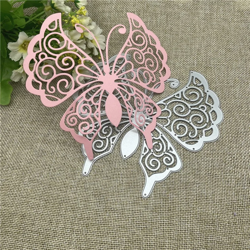 Large Butterfly Metal Cutting Dies Stencils For DIY Scrapbooking Decorative Embossing Handcraft Template