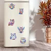6pcs Acrylic Special Shape Owl Diamond Painting Fridge Magnet