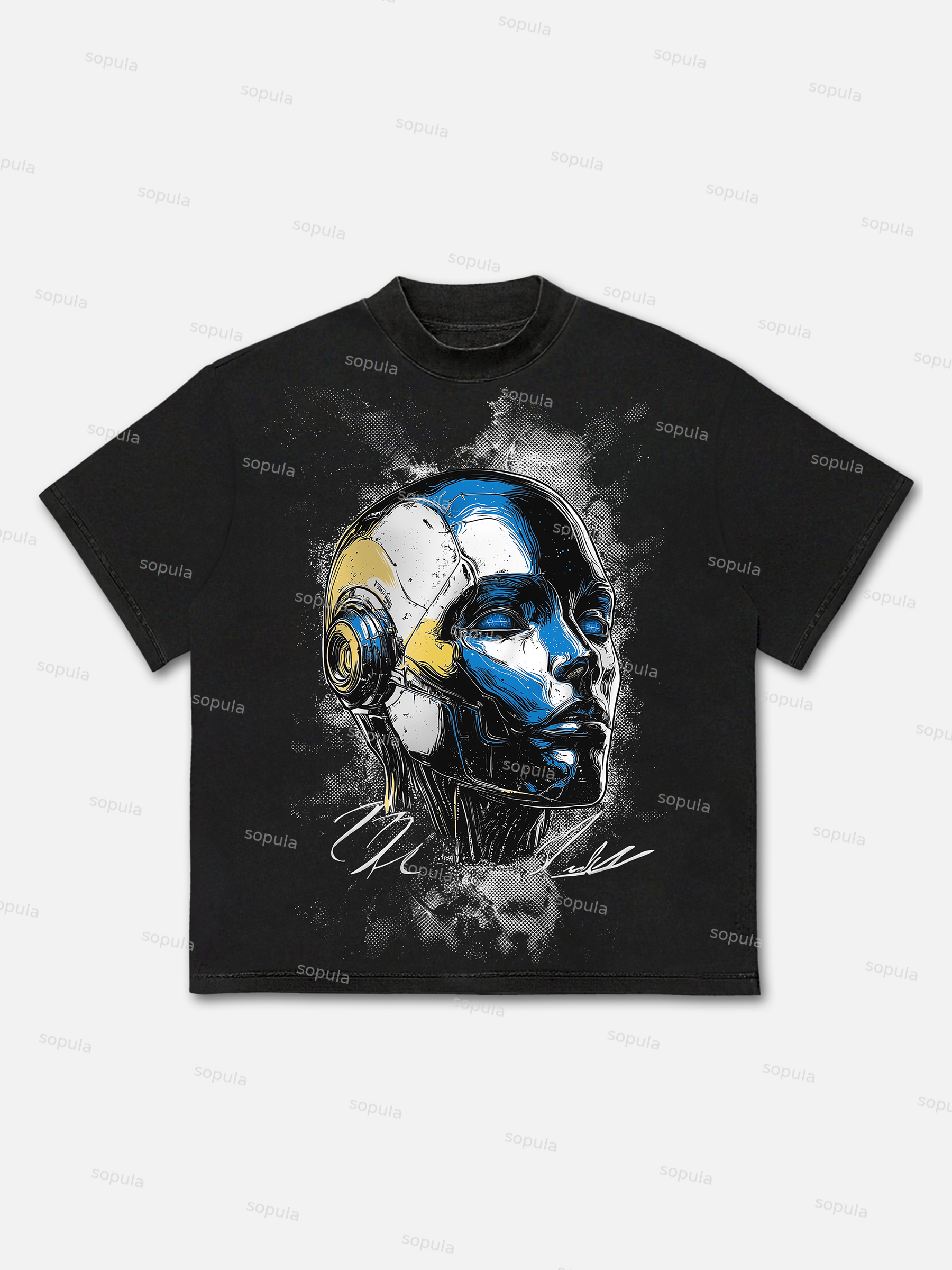 Science Fiction Aesthetics Graphic Cotton T-shirt - SOPULA