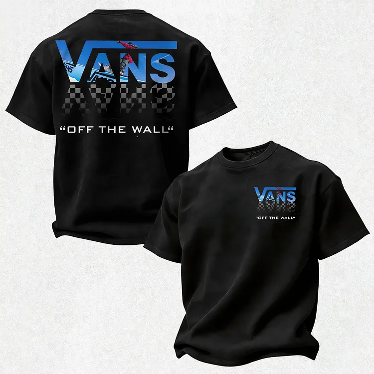 Vas Off The Wall Snowboard Printed Men's T-shirt