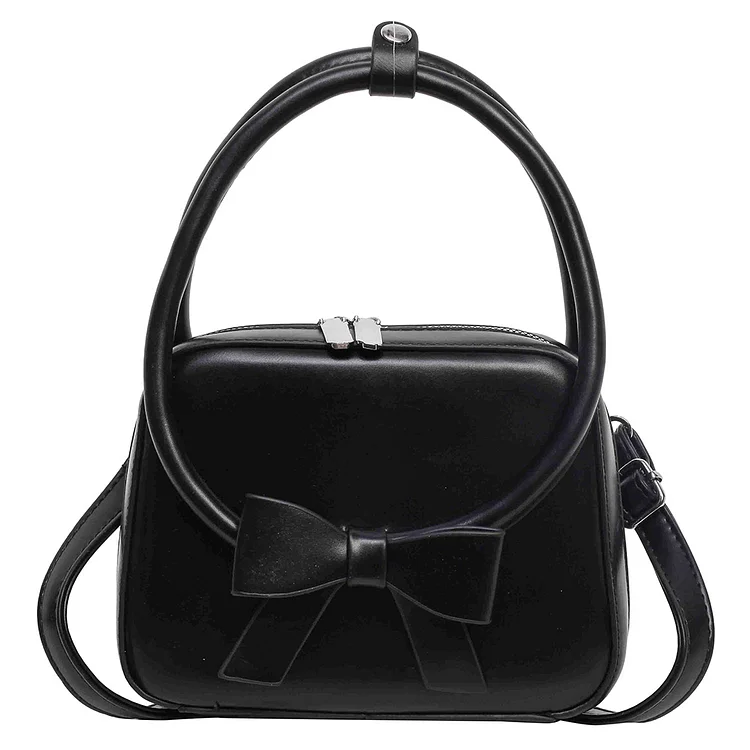 Women Bow Shoulder Bag Adjustable Strap Bow Satchel Bag Ladies Daily Commute Bag