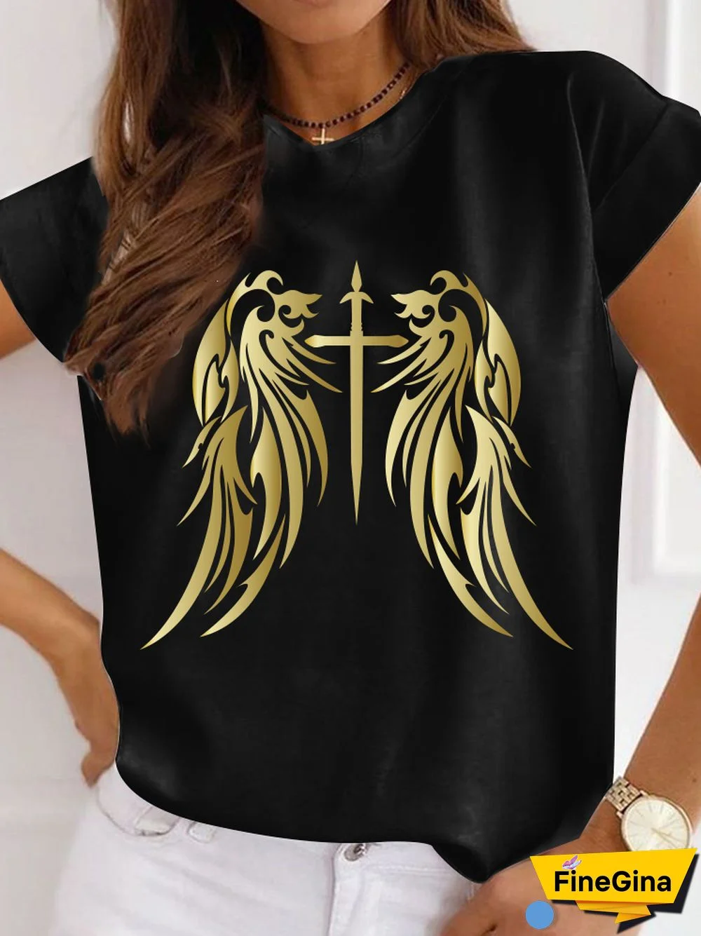 Gothic T-shirt For Women Streetwear Funny Print Hip Hop Short Sleeve T Shirt Harajuku Priority Money Printed Polyester Top Black