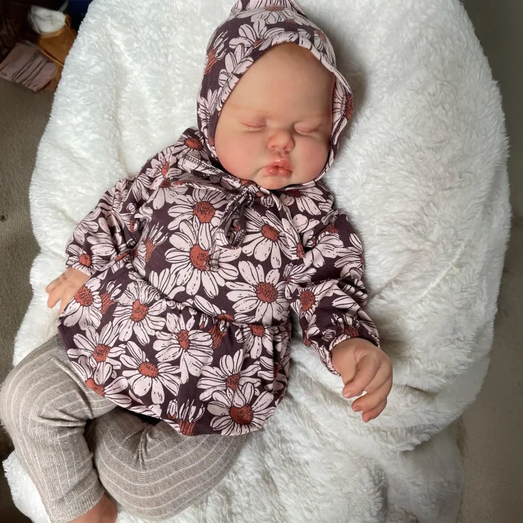  20" Handmade Lifelike Reborn Hand-Painted Hair Baby Girl Named Zilleina - Reborndollsshop®-Reborndollsshop®