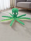 2Pcs Octopus Dog Toy No Stuffing Squeaky Plush Puzzle Toy Interactive Chew Toy