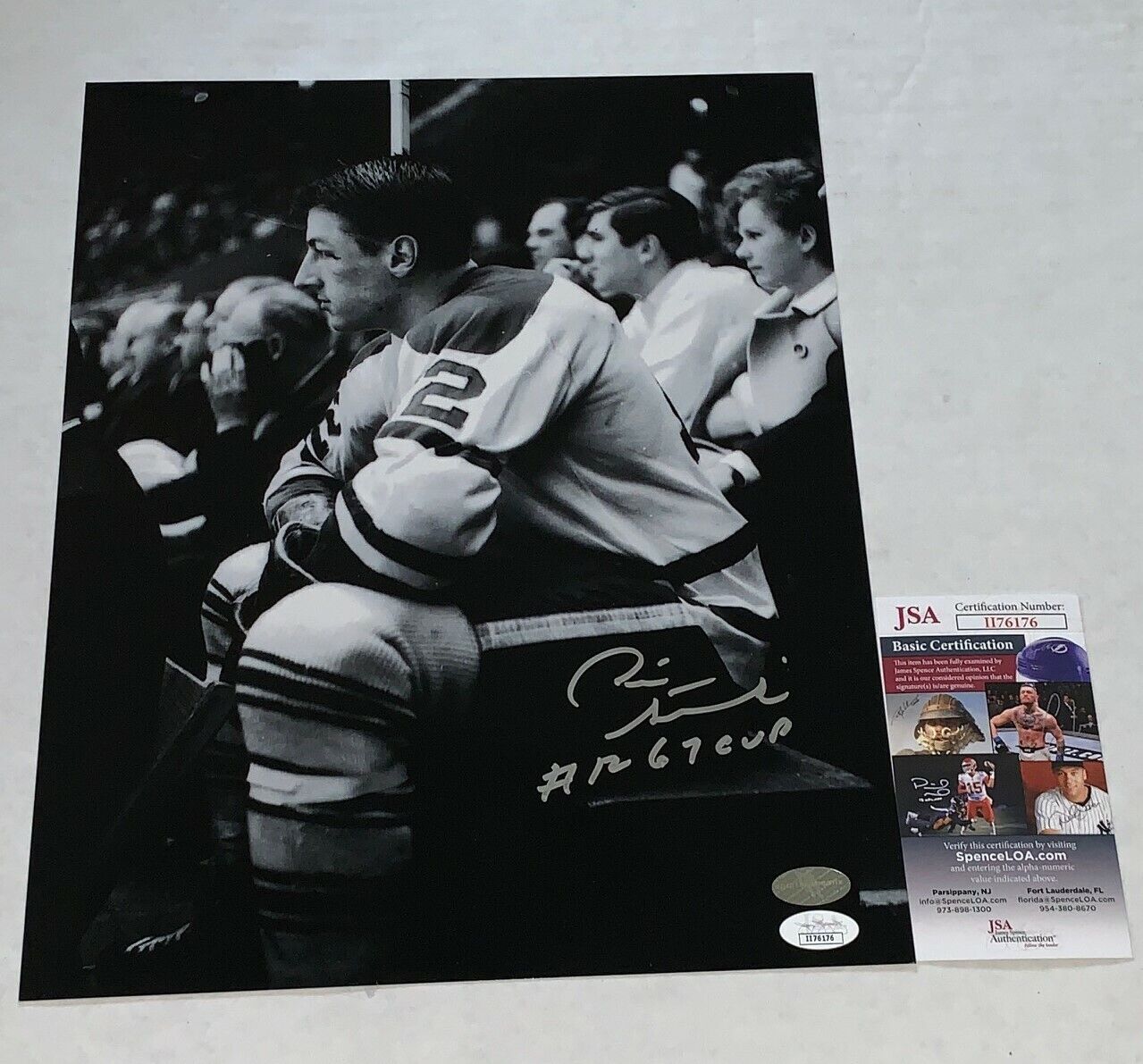 Pete Stemkowski signed Toronto Maple Leafs 11x14 Photo Poster painting autographed 67 Cup JSA