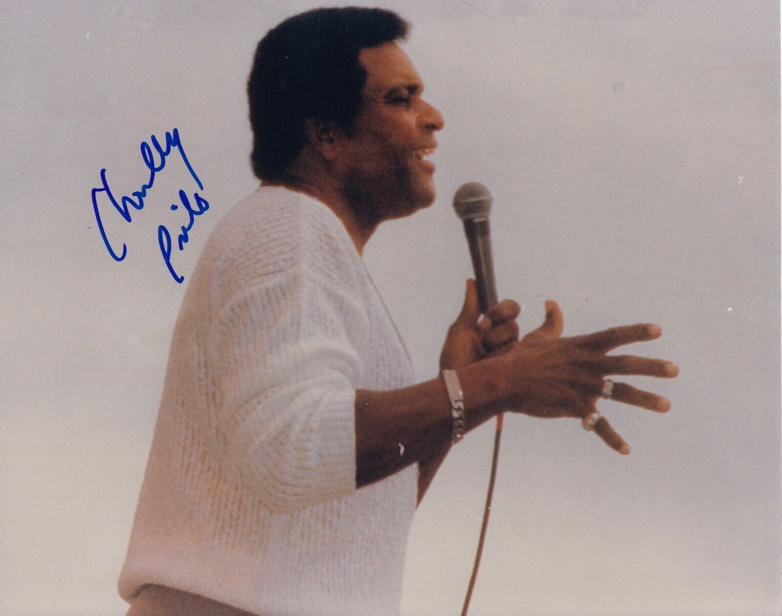 Charley Pride #0 8x10 Signed Photo Poster painting w/ COA