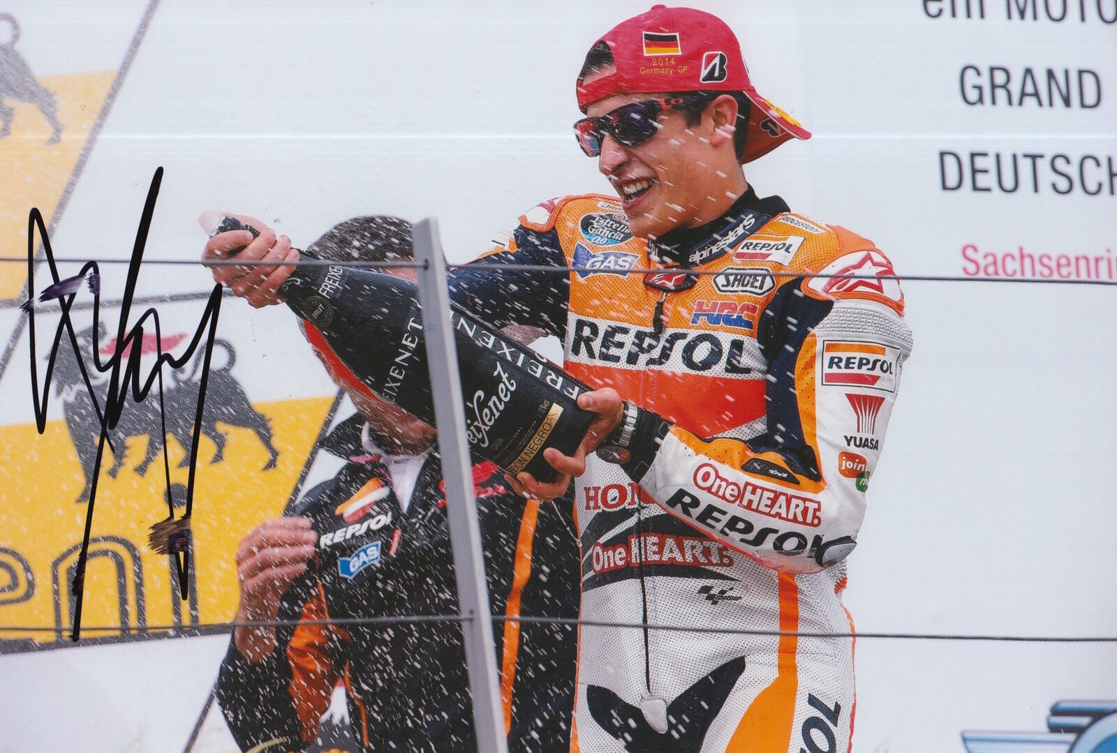 MARC MARQUEZ HAND SIGNED REPSOL HONDA 12X8 Photo Poster painting MOTOGP AUTOGRAPH PROOF 18.