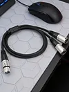 3Pin Audio Speakers Splitter Patch Cable 1 XLR Female To 2 XLR Male Stereo Audios Adapter Patching Cable Shielded Patching Cord Adaptor for Recording Speaker Systems Radio Station