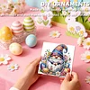 12PCS Diamond Painting Easter Goblins Greeting Card Kit for Birthdays Thanksgiving & Special Occasion