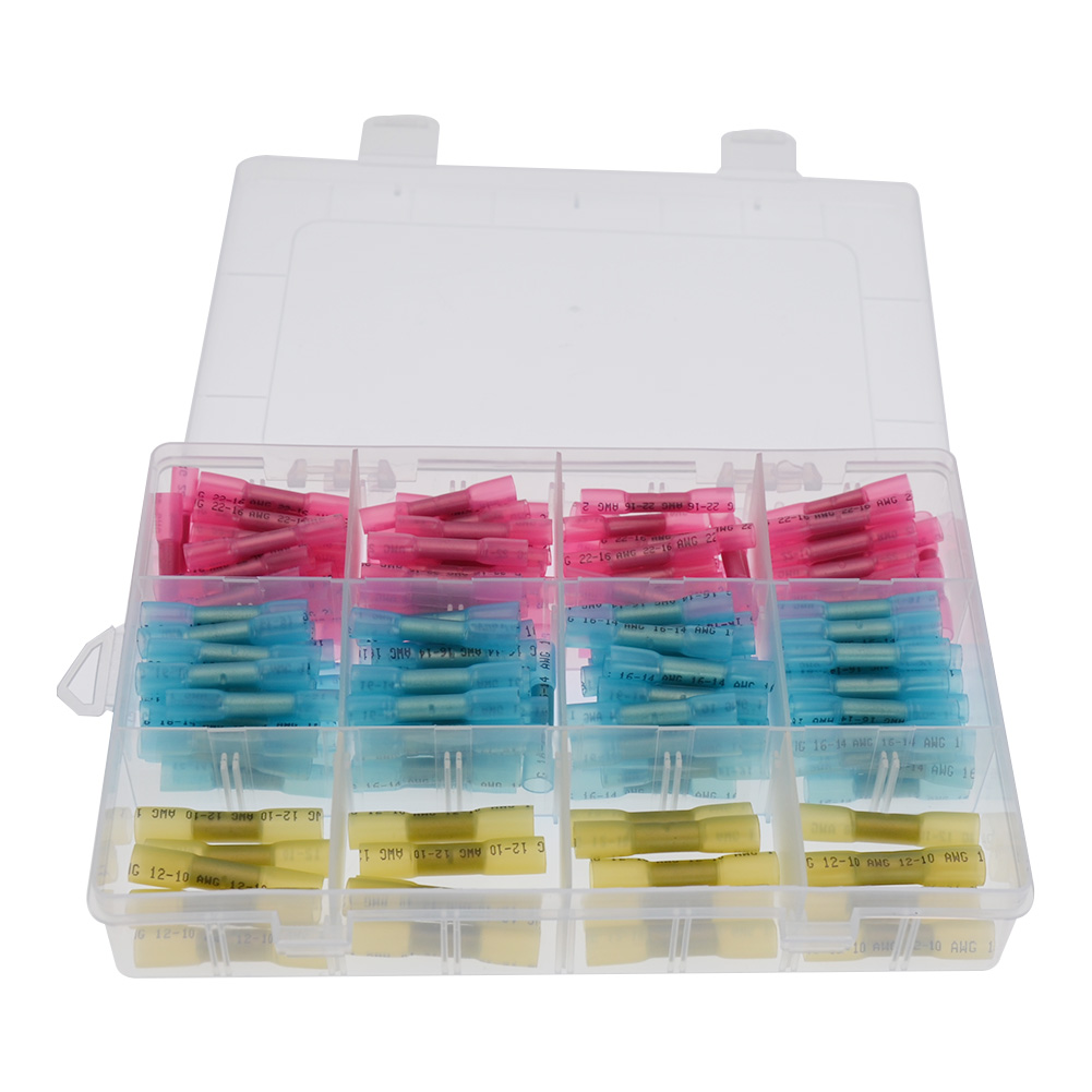 

200pcs Heat Shrink Butt Connectors Splice Waterproof Wire Crimp Terminals, 501 Original