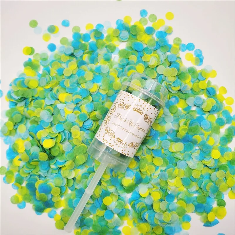 Athvotar Birthday Party Confetti Poppers Mini Handheld Fireworks Colorful Push Pop Baby Shower Reveal Bridal DIY Party Decoration