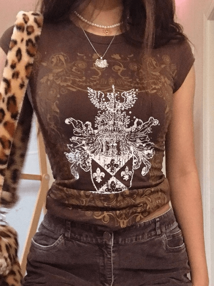 Vintage Short Sleeve Printed Tee