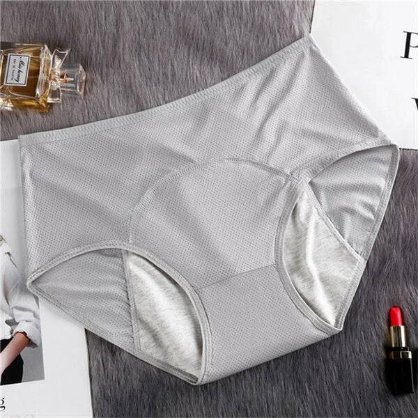 Women Period Panties Leakproof Lingerie Soft Cotton Crotch Briefs Underpant Female Breathable Cozy Cotton Menstrual Underwear