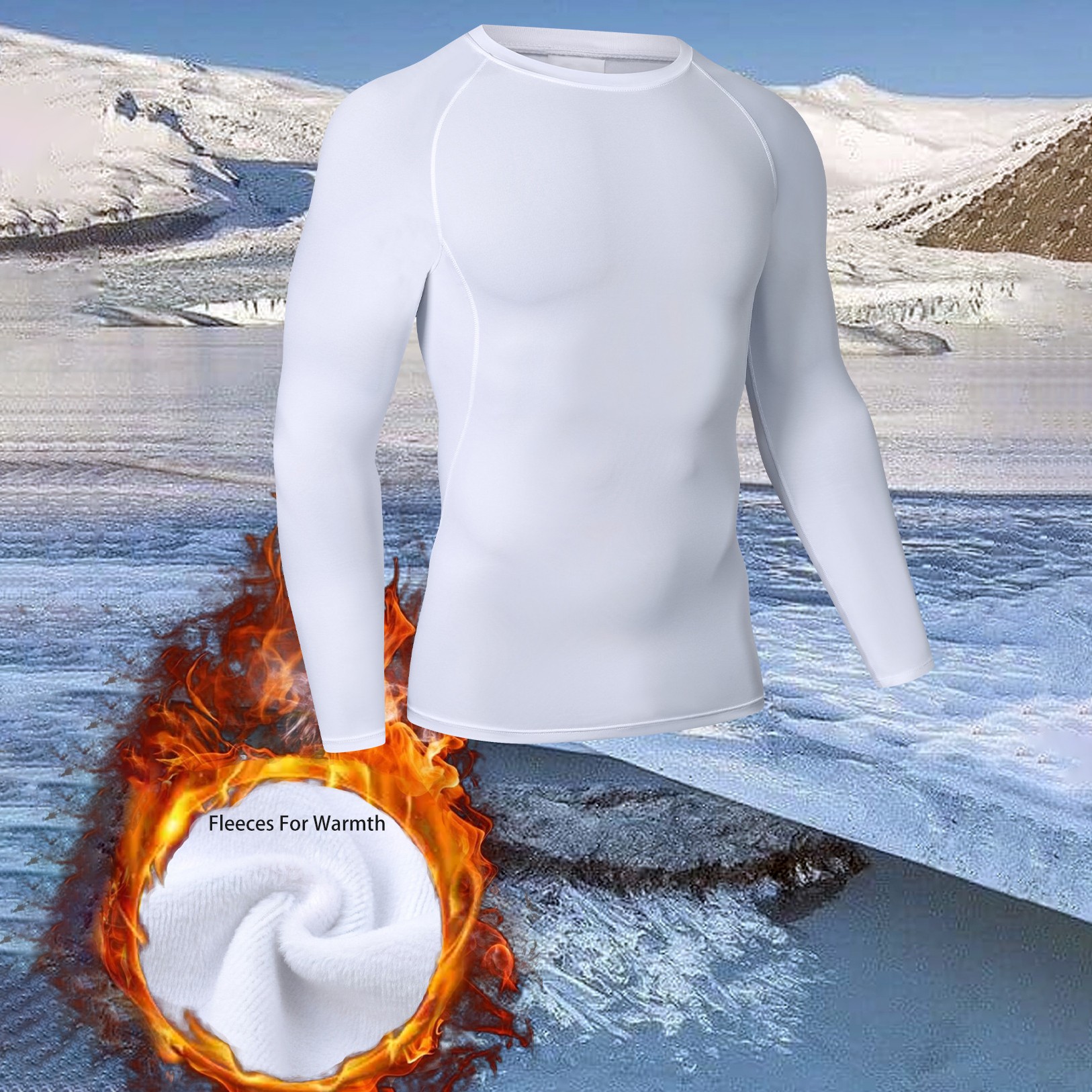Men's Outdoor Sports Warm Quick-Drying Tops