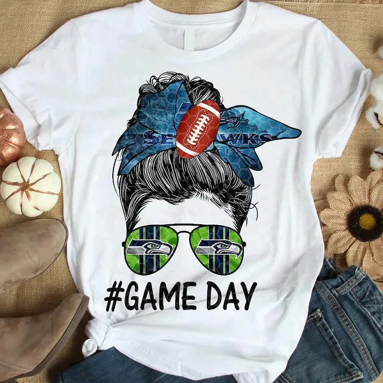 Seattle Seahawks Women's White Relaxed T-Shirt