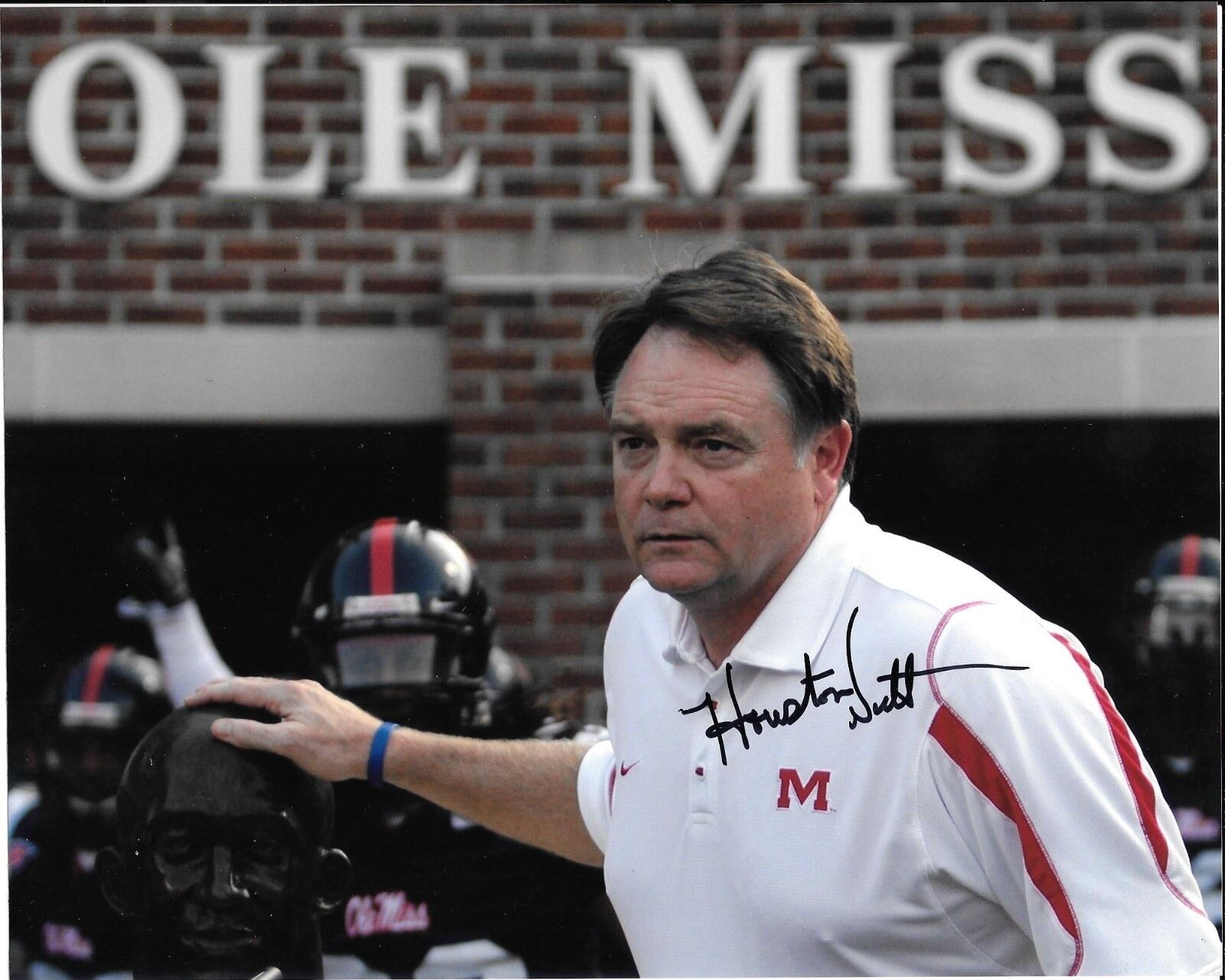 HOUSTON NUTT HAND SIGNED MISSISSIPPI OLE MISS REBELS 8X10 Photo Poster painting W/COA