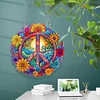 (US Local)3Pcs Flowers 5D DIY Diamond Painting Hanging Pendant Rhinestone Art Decorations