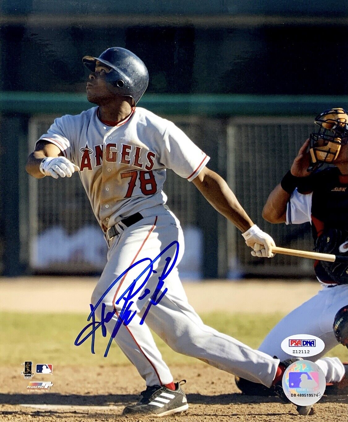 Howie Kendrick Signed Baseball 8x10 Photo Poster painting PSA Z12112 Anaheim Angels